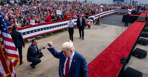 Trump Attacks Harris at N.C. Rally, Asking the Crowd to Back .